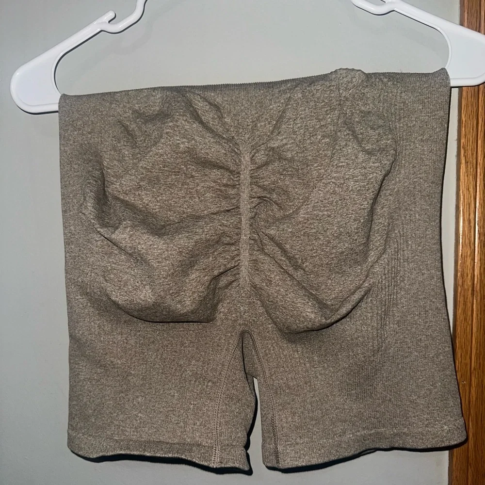 SHEIN Maternity Ribbed Workout Set | Women’s Medium | Taupe/Gray - Picture 6 of 6